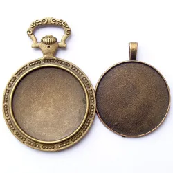 Cabochon pandantiv bronz caseta 35mm