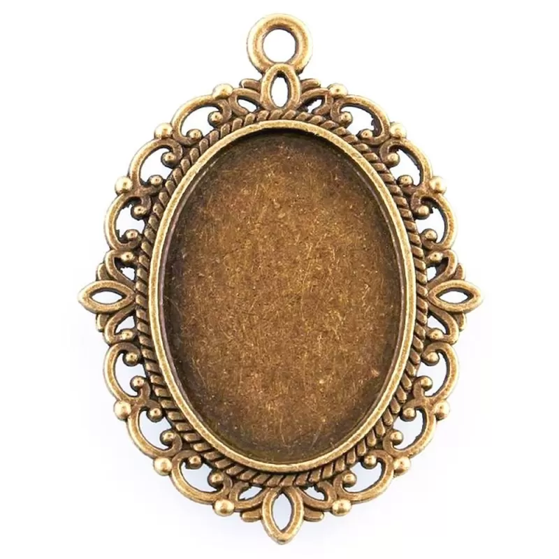 Cabochon pandantiv bronz caseta 25*18mm Cabochon pandantiv bronz caseta 25*18mm