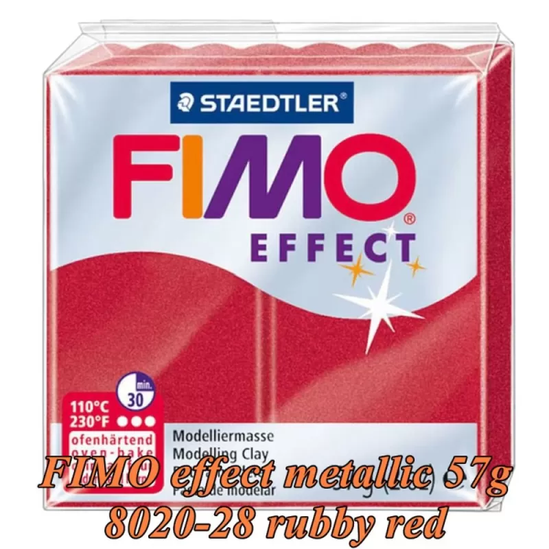 FIMO Effect Metallic 57 roșu