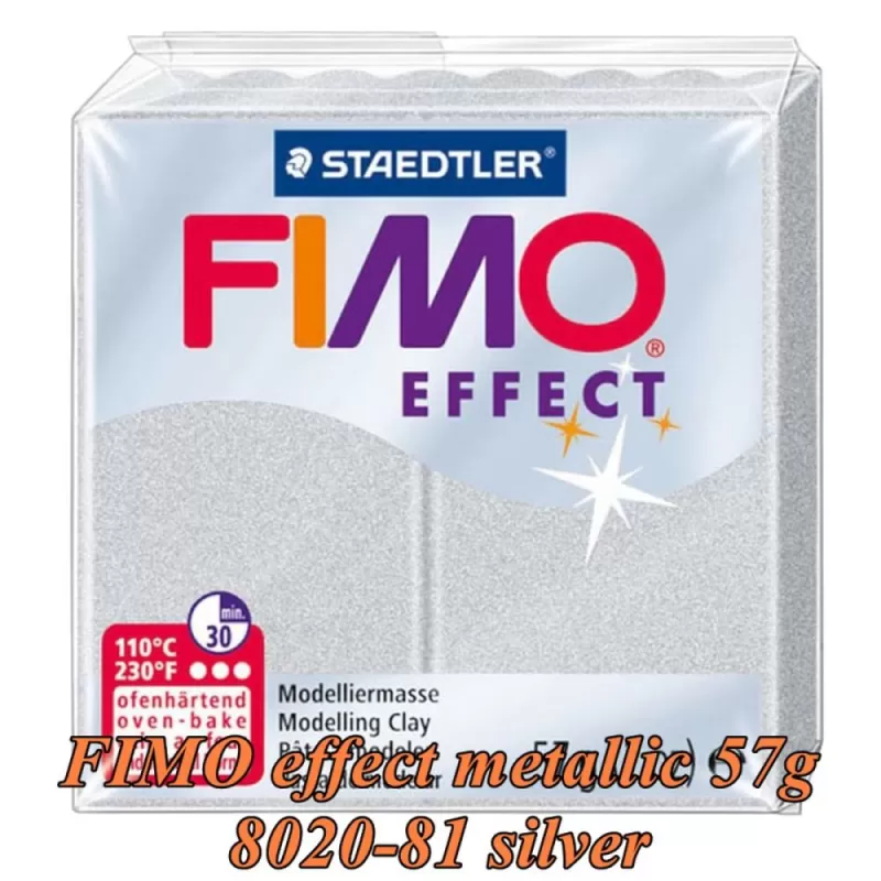 FIMO Effect Metallic 57 argintiu