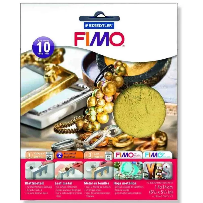FIMO set 10 foițe metal FIMO set 10 foițe metal