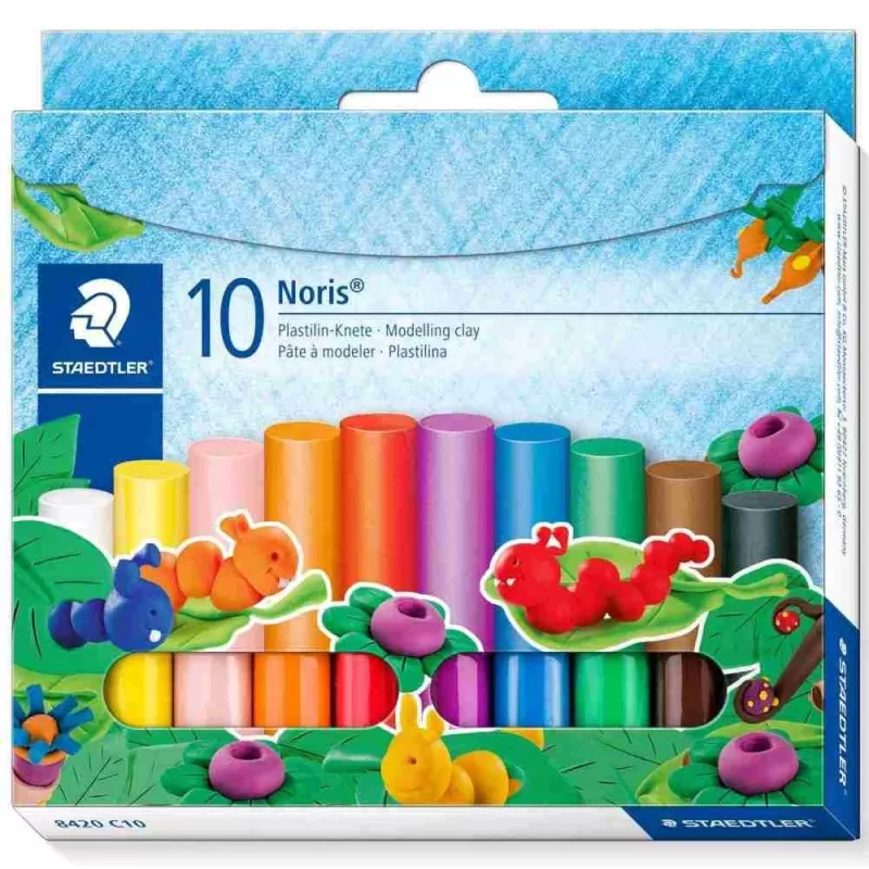 Set plastilină Noris 10 culori 8420 C10 Set plastilină Noris 10 culori 8420 C10