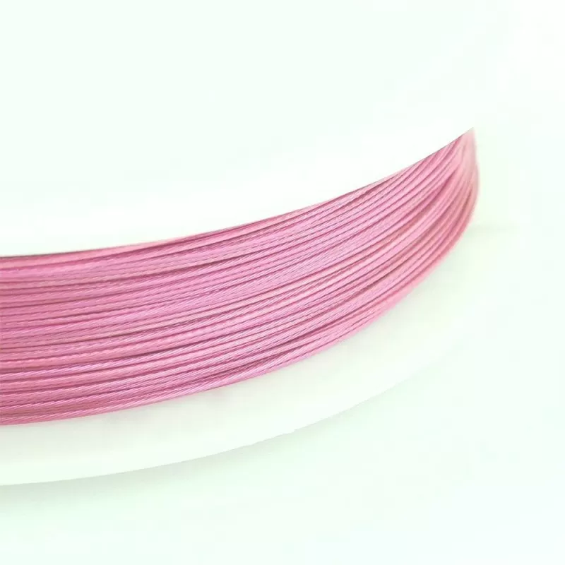 Sârmă siliconată colorată roz Sârmă siliconată colorată roz