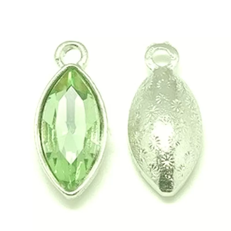 Pandantiv sticlă verde peridot Pandantiv sticlă verde peridot