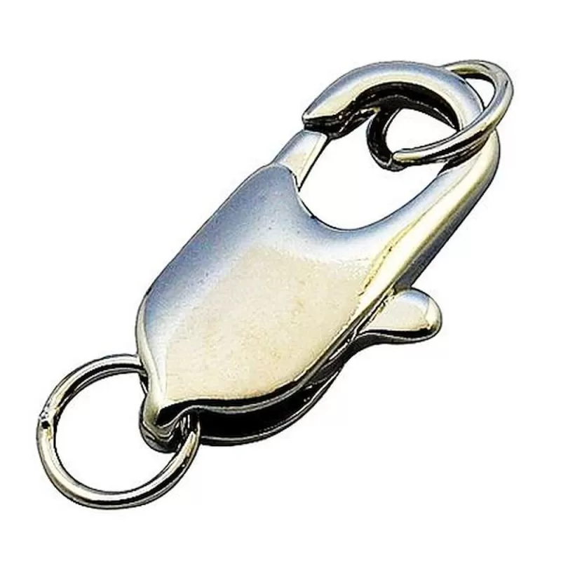 Carabină cu zale sudate argintie Carabină cu zale sudate argintie
