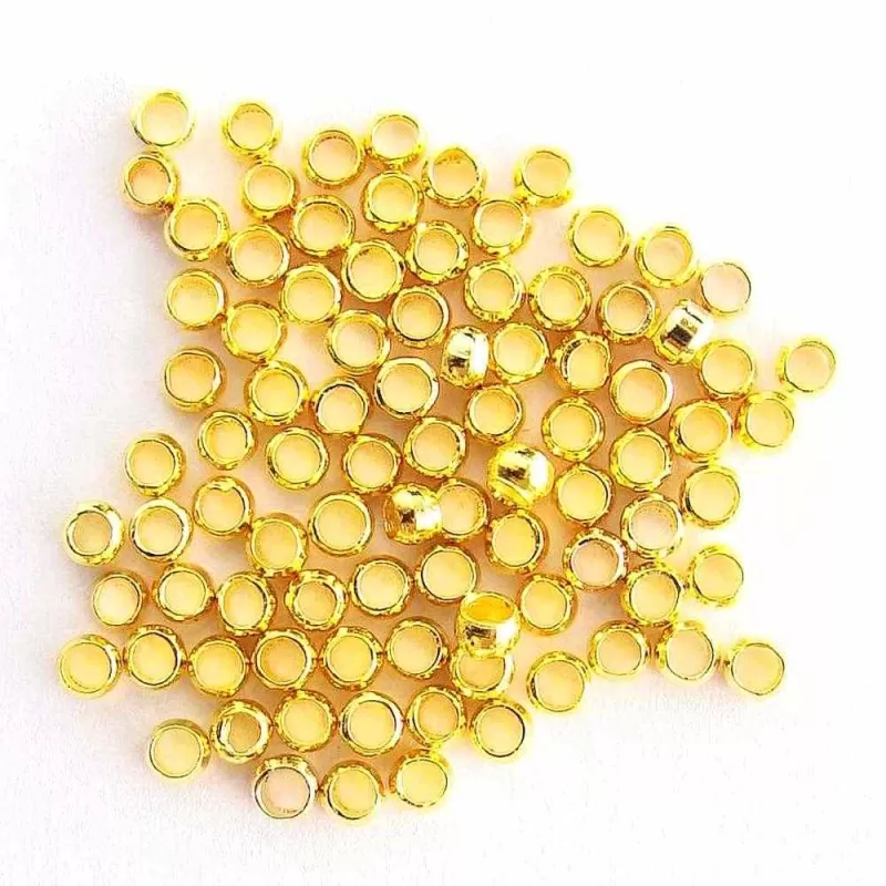 Crimpi 2 mm aurii Crimpi 2 mm aurii