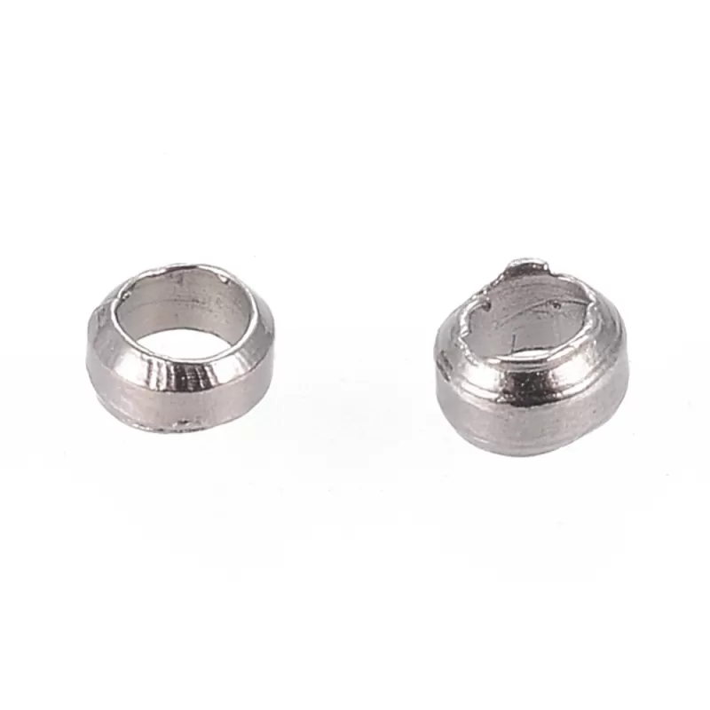 Crimpi 2 mm argintii Crimpi 2 mm argintii