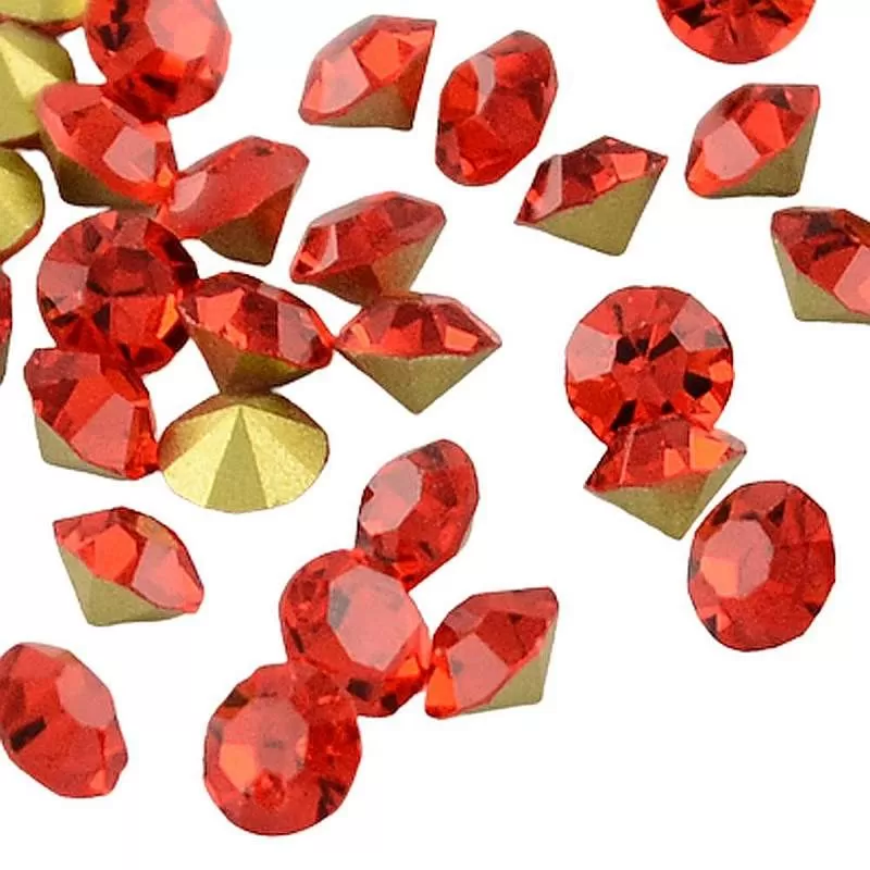 Cabochon rhinestone (stras) roșu Cabochon rhinestone (stras) roșu