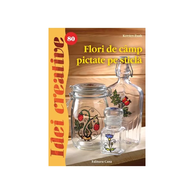 Flori de camp pictate pe sticla Flori de camp pictate pe sticla