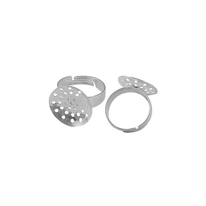 Baza inel sita argintie 18mm Baza inel sita argintie 18mm