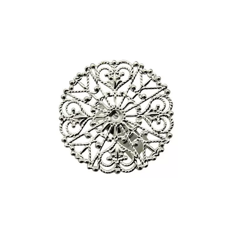 Baza inel sita argintie cerc 31mm Baza inel sita argintie cerc 31mm