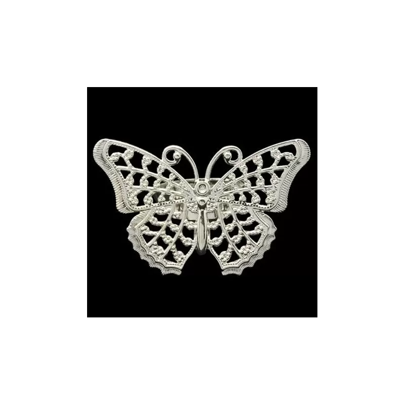 Baza inel sita argintie fluture 31mm