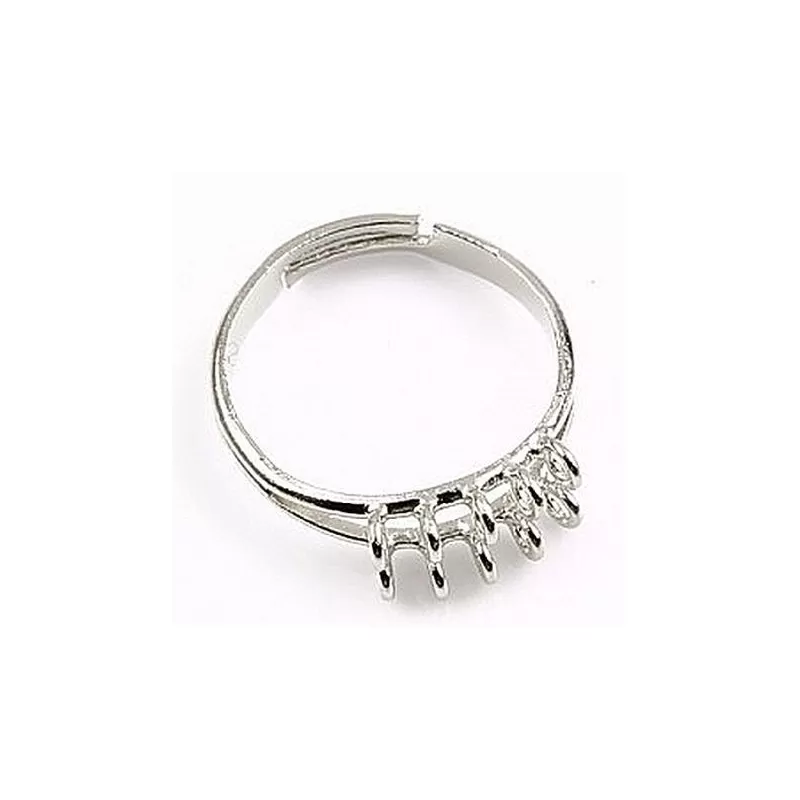 Baza inel 10bucle 2siruri silver Baza inel 10bucle 2siruri silver