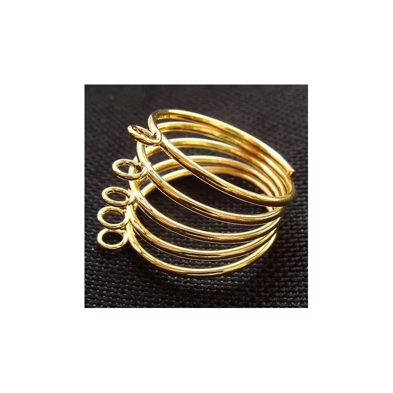 Baza inel 5bucle spirala aurie Baza inel 5bucle spirala aurie