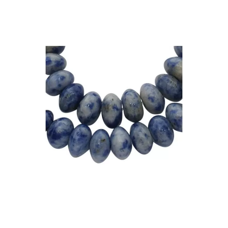 Margele blue spot stone 4*8mm Margele blue spot stone 4*8mm