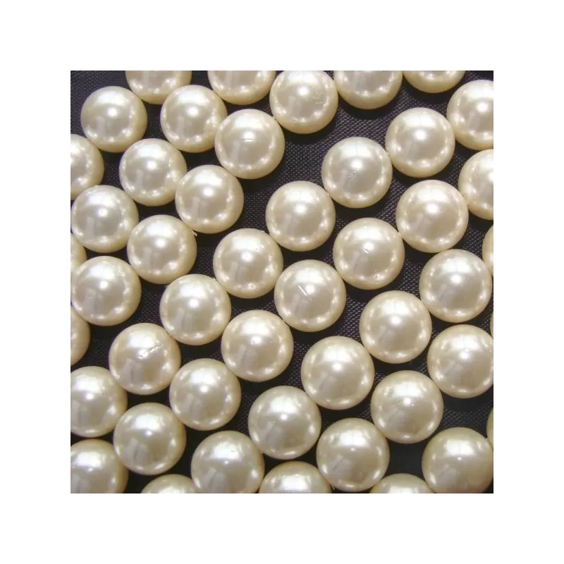 Margele perle imitatie sidef 12mm alb-bej -1buc Margele perle imitatie sidef 12mm alb-bej -1buc