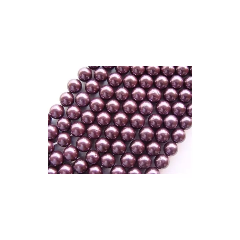 Margele perle imitatie sidef 10mm purpuriu -1buc Margele perle imitatie sidef 10mm purpuriu -1buc