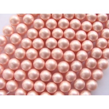 Margele perle imitatie sidef 10mm roz-1buc