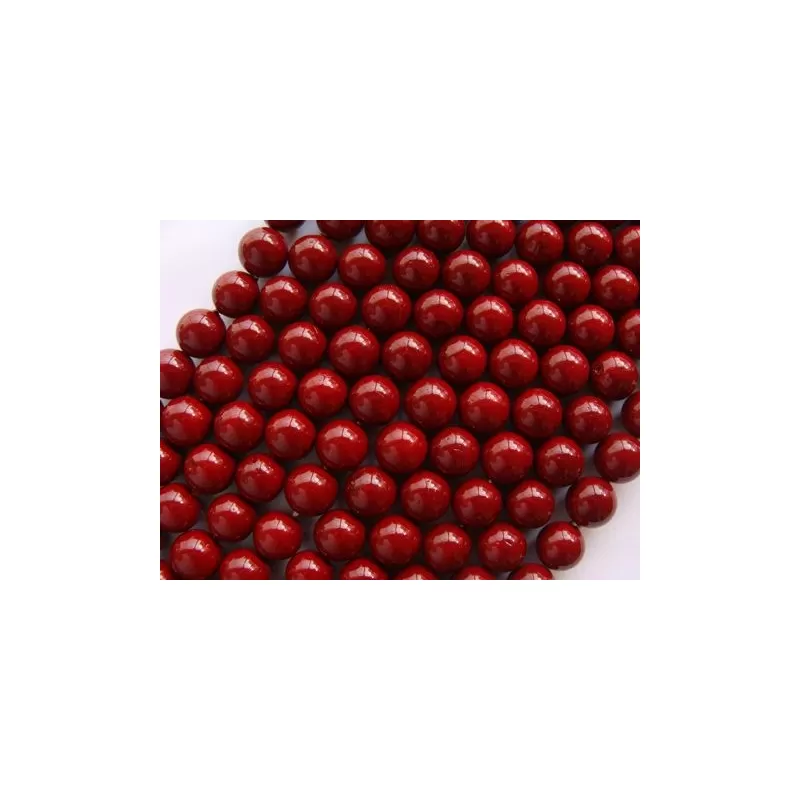 Margele perle imitatie sidef 8mm visiniu -10buc Margele perle imitatie sidef 8mm visiniu -10buc