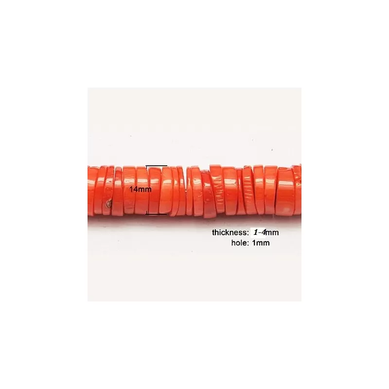 Margele coral 1-4*12mm -10buc