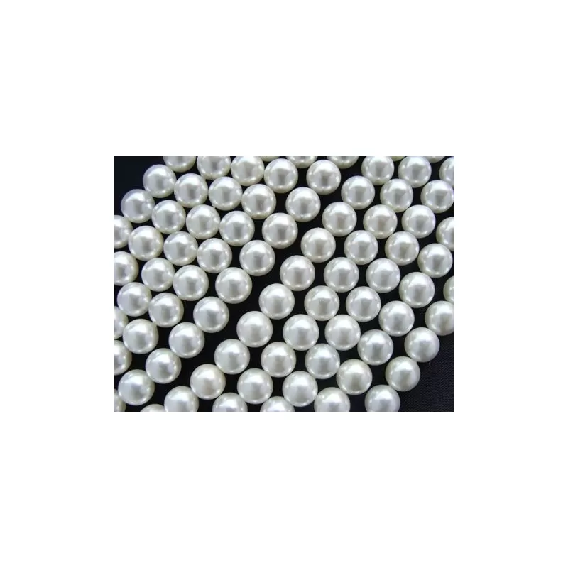 Margele perle imitatie sidef 8mm albe -10buc Margele perle imitatie sidef 8mm albe -10buc