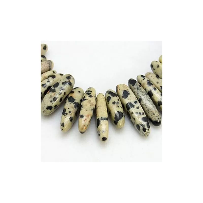 Margele jasp dalmatian 18*4mm Margele jasp dalmatian 18*4mm