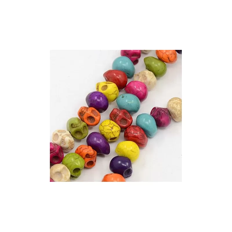 Margele howlit 9.5*12mm craniu2 (38cm~39buc) Margele howlit 9.5*12mm craniu2 (38cm~39buc)