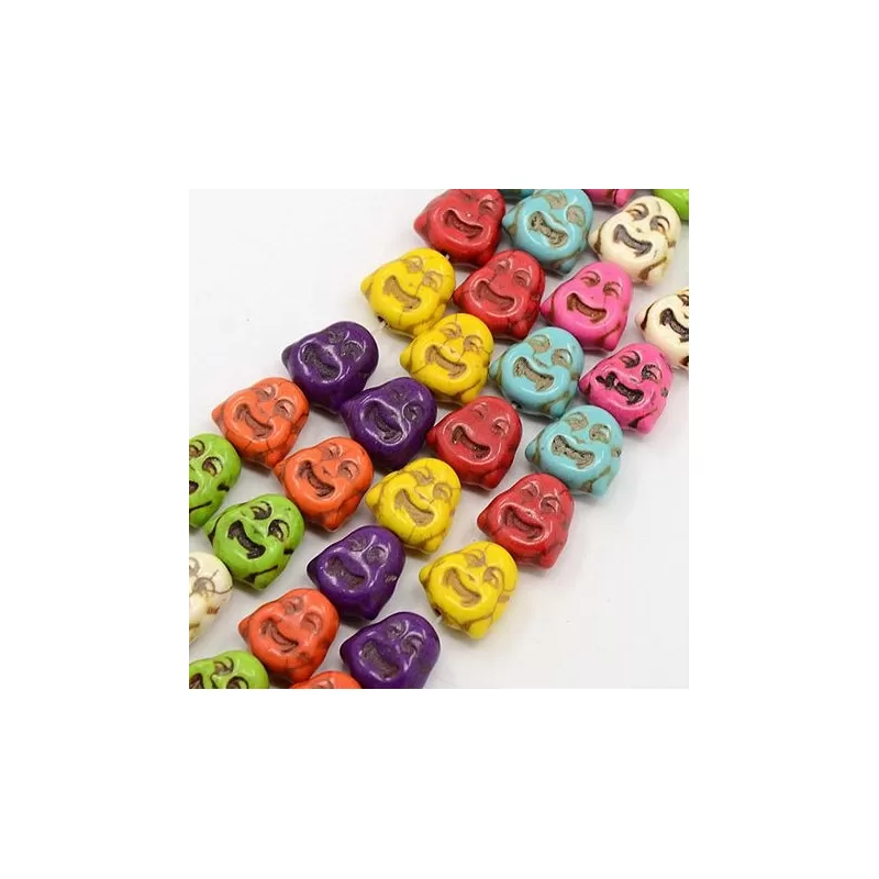 Margele howlit 13*14mm budha (37cm~25buc) Margele howlit 13*14mm budha (37cm~25buc)