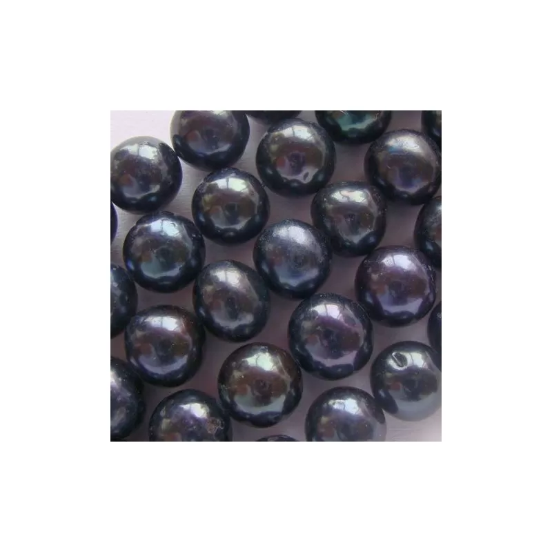Margele perle de cultura 9mm negre rotunde Margele perle de cultura 9mm negre rotunde