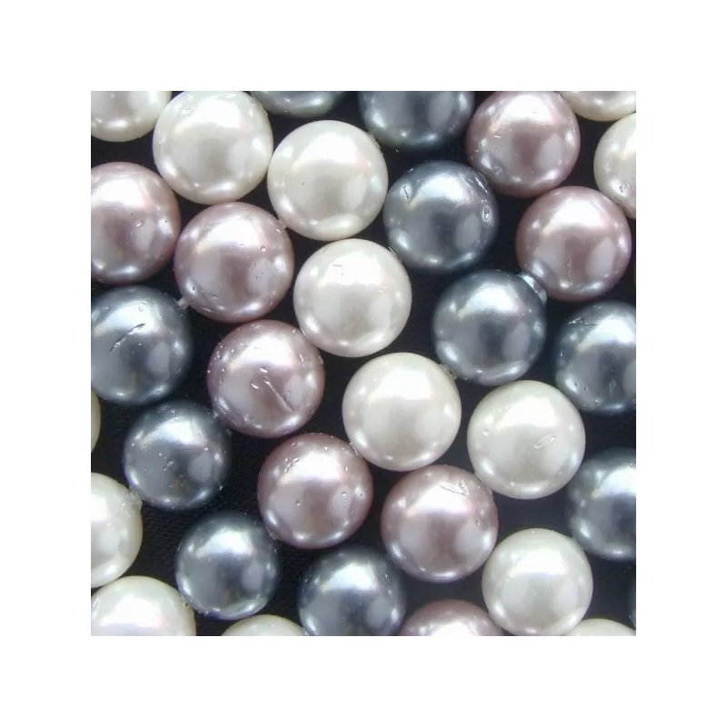 Margele perle imitatie sidef 8mm mixte Margele perle imitatie sidef 8mm mixte
