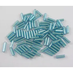 Margele nisip tubulare 6mm irizate (50g)