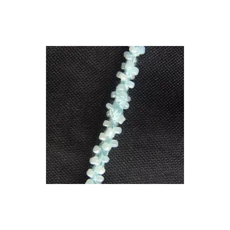 Snur margele nisip irizate 5mm -1metru Snur margele nisip irizate 5mm -1metru