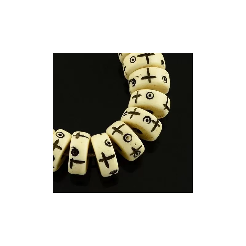 Margele os 4*10mm albe -1buc Margele os 4*10mm albe -1buc