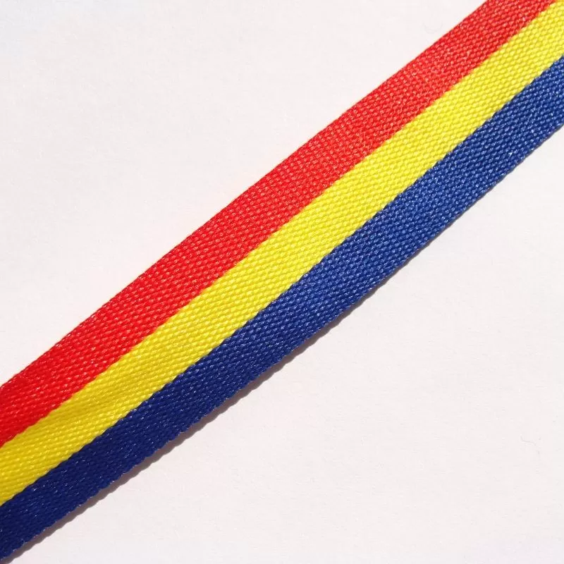 Panglica tricolor 25mm -1metru