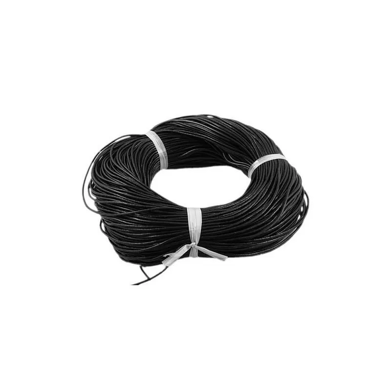 Snur piele naturala 2.5mm negru Snur piele naturala 2.5mm negru