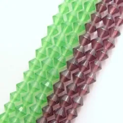 Margele sticla biconice 5.3*5mm (32cm)