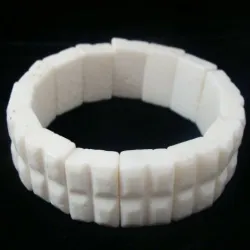 Bratari late coral alb 18mm