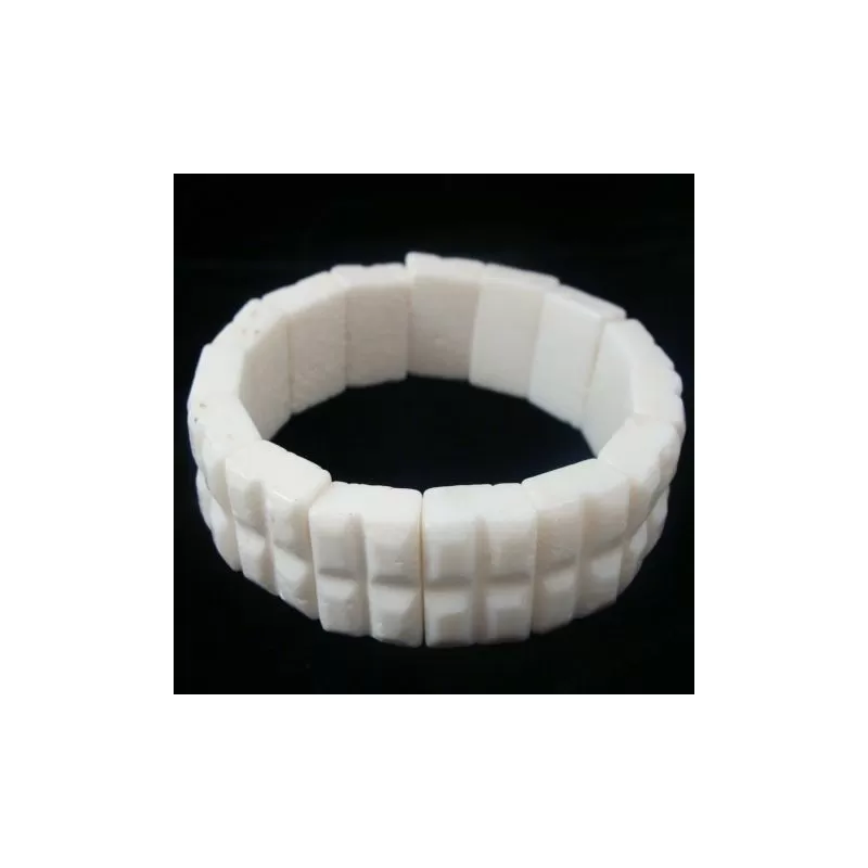 Bratari late coral alb 18mm Bratari late coral alb 18mm
