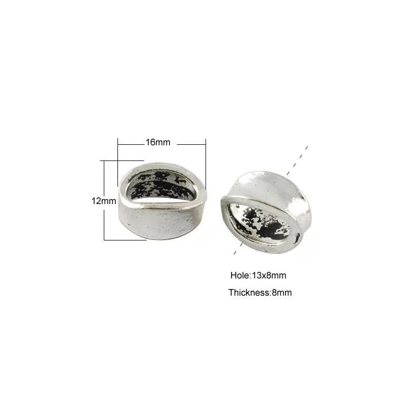 Margele metalice 16*13*8mm inel cravata -1buc Margele metalice 16*13*8mm inel cravata -1buc