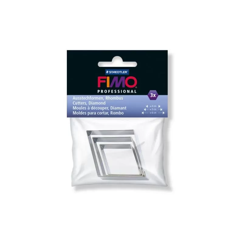 FIMO set 3 cuttere metalice 872404 romb FIMO set 3 cuttere metalice 872404 romb