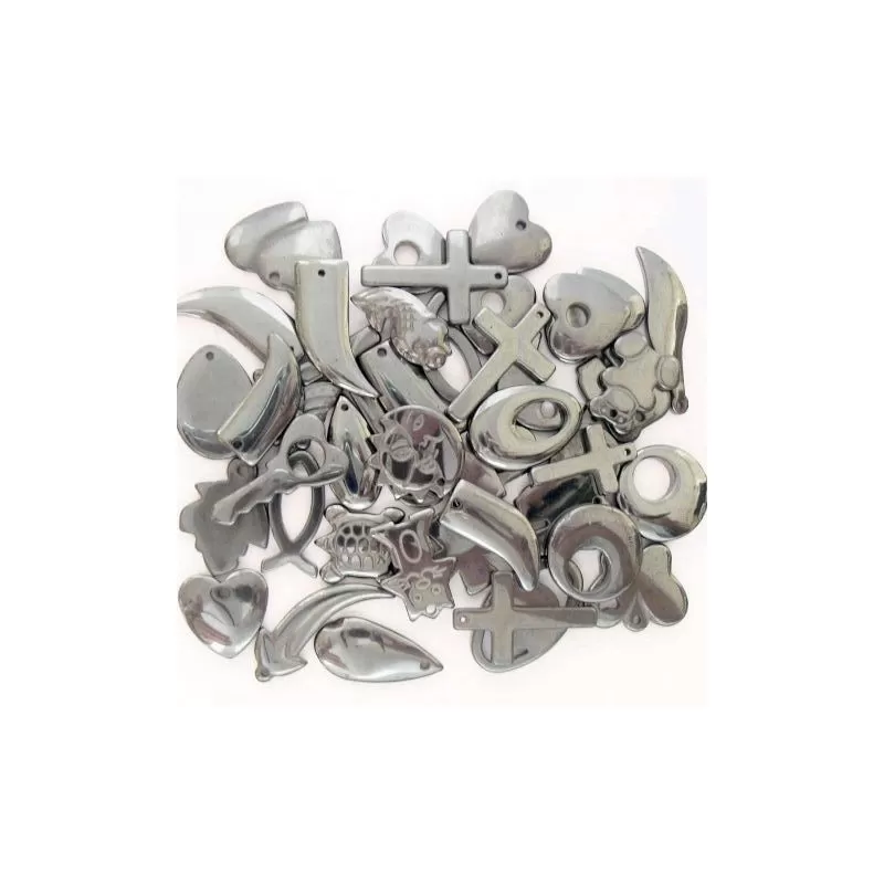 Pandantive hematit varsate 190g ~35-42buc Pandantive hematit varsate 190g ~35-42buc