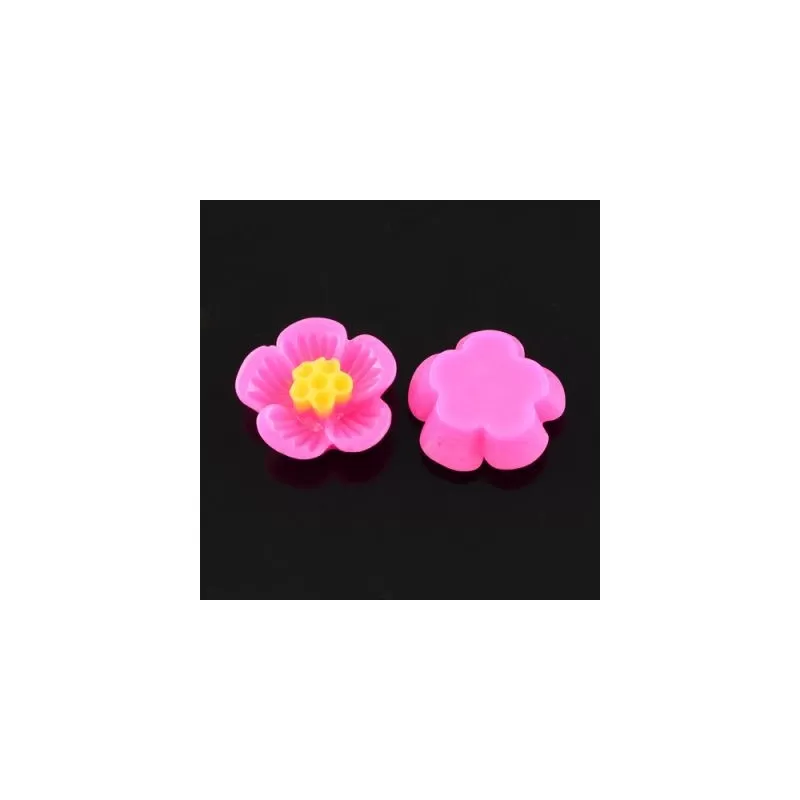 Cabochon rasina flori 16mm Cabochon rasina flori 16mm