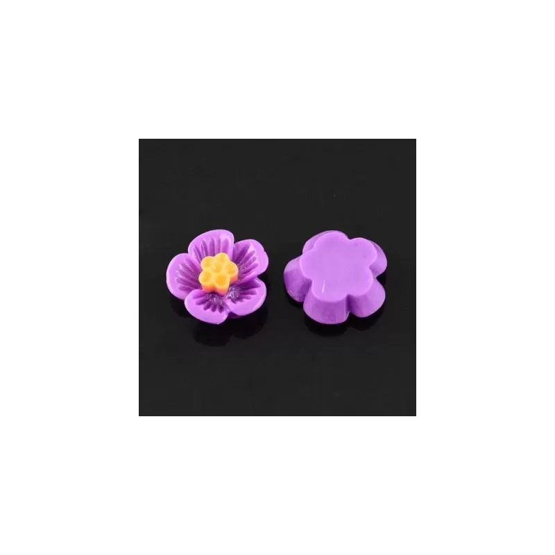 Cabochon rasina flori 16mm Cabochon rasina flori 16mm