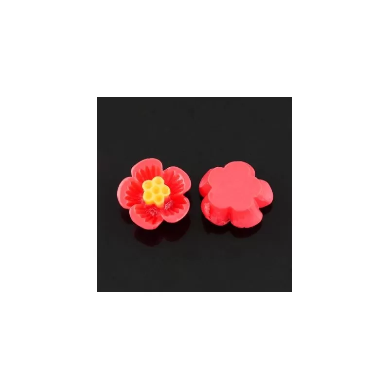 Cabochon rasina flori 16mm Cabochon rasina flori 16mm