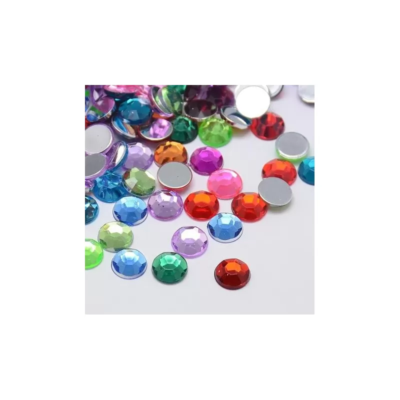 Cabochon acrilic 8mm -10buc Cabochon acrilic 8mm -10buc
