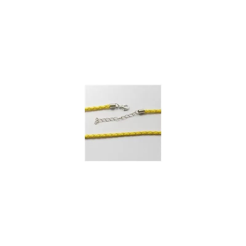 Baza colier -imitatie piele impletita 3mm Baza colier -imitatie piele impletita 3mm