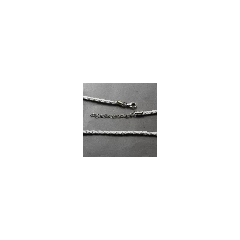 Baza colier -imitatie piele impletita 3mm Baza colier -imitatie piele impletita 3mm