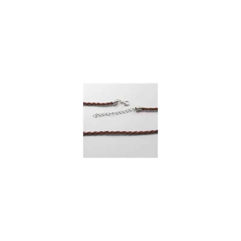 Baza colier -imitatie piele impletita 3mm Baza colier -imitatie piele impletita 3mm