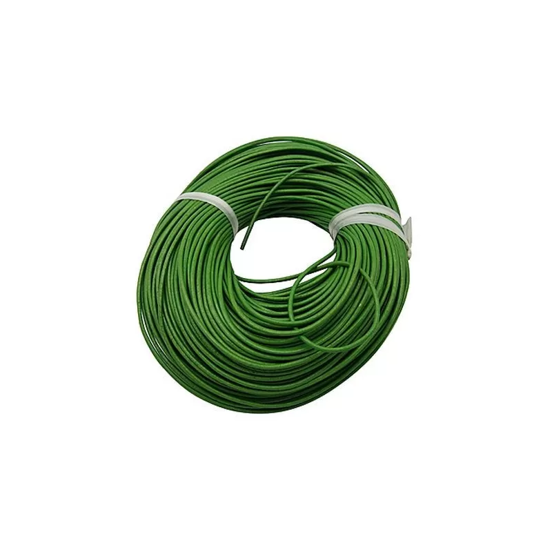 Snur piele naturala 2mm verde Snur piele naturala 2mm verde