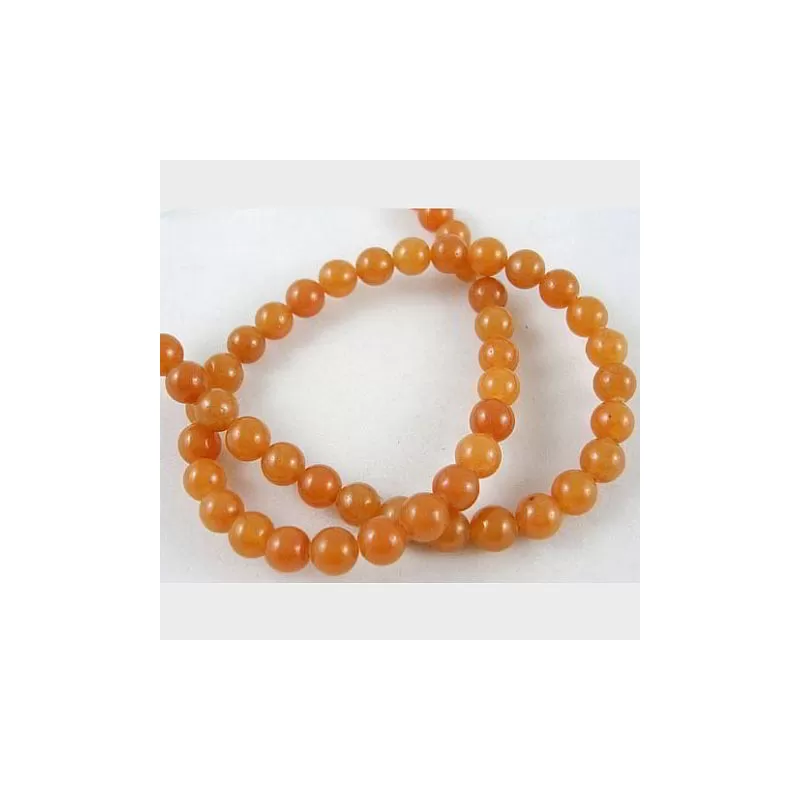 Margele aventurin caramel 6mm 39cm~65buc